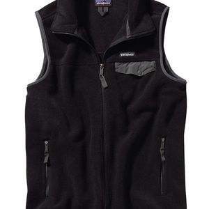 ✨ Patagonia ✨ Men's Lightweight Synchilla Snap-T Vest in Black ~ Size XXL 💛🍄